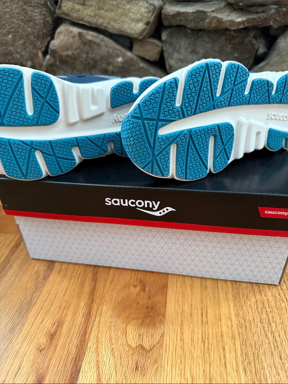 Saucony Kids Navy, Teal & Pink Athletic Sneakers Size 10.5 Little Kids - Picture 3 of 5